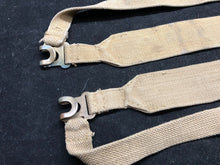 Load image into Gallery viewer, Original WW2 British Army 37 Pattern Khaki L-Straps Webbing - Wartime Dated
