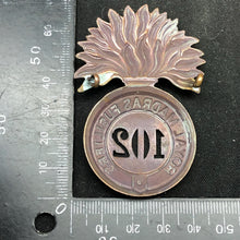 Load image into Gallery viewer, British Army Brass Cap Badge - 102nd Regiment of Foot - The Militaria Shop

