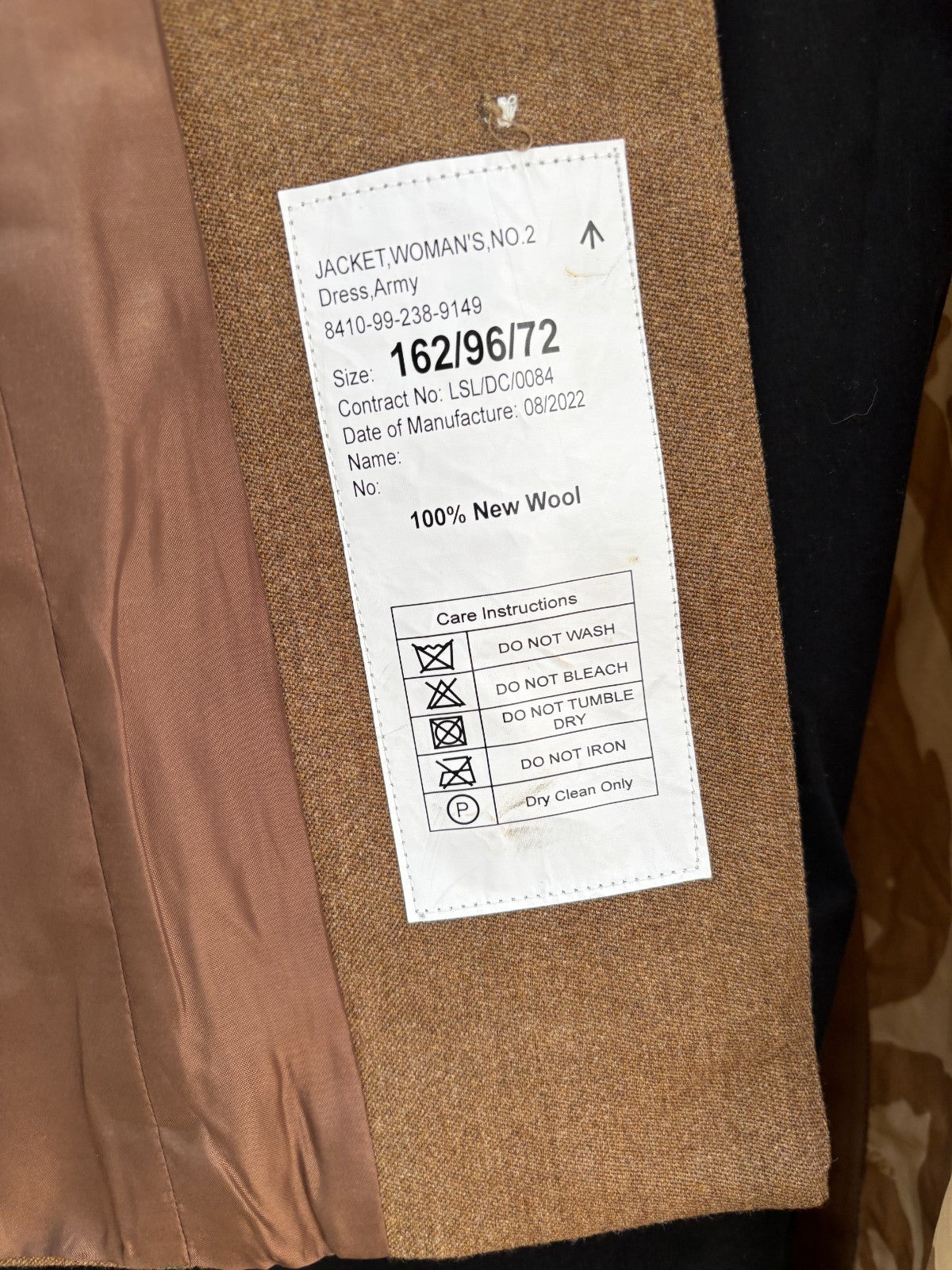 Grade 1 British Army FAD No2 Dress Uniform Jacket - Size 162/92/72 - The Militaria Shop