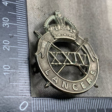 Load image into Gallery viewer, Original WW2 British Army 24th Lancers Cap Badge
