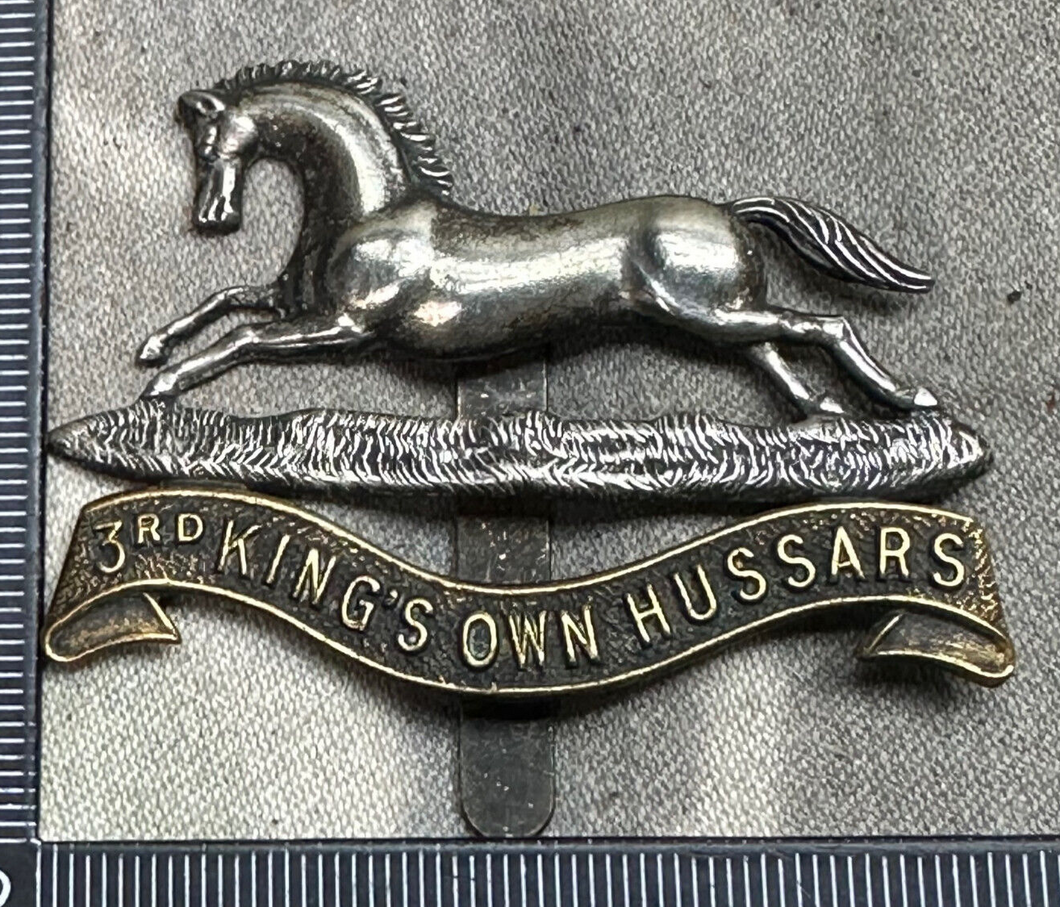 Original WW2 British Army Cap Badge - 3rd The King's Own Hussars