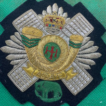 Load image into Gallery viewer, British Army Bullion Embroidered Blazer Badge - Highland Light Infantry
