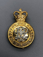 Load image into Gallery viewer, Genuine British Army 7th Queen&#39;s Own Hussars Anodised (Staybrite) Cap Badge
