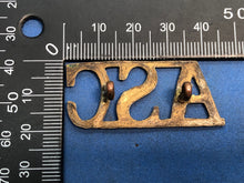 Load image into Gallery viewer, Original WW1 Brass British Army Shoulder Title ASC Army Service Corps
