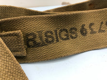 Load image into Gallery viewer, Original WW2 British Army Tan Webbing Shoulder Strap 37 Pattern - Royal Signals
