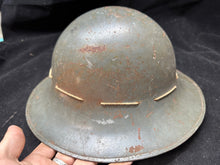 Load image into Gallery viewer, Original WW2 British Civil Defence Civillian Zuckerman Helmet -Medium 1941 Dated
