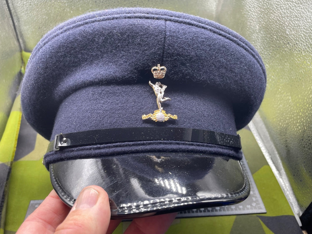 Original British Army Royal Corps of Signals Peaked Cap - Size 58cm - The Militaria Shop