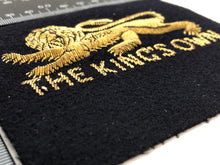 Load image into Gallery viewer, British Army Bullion Embroidered Blazer Badge - The King&#39;s Own Regiment
