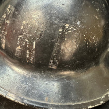 Load image into Gallery viewer, Original WW2 British Home Front CD Warden&#39;s ARP Helmet - With Liner &amp; Chinstrap
