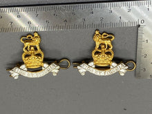 Load image into Gallery viewer, Original British Army Pair of Matching Royal Army Pay Corps Collar Badges
