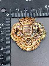 Load image into Gallery viewer, Original WW1 British Army Lancashire Volunteers Wigan Corps Cap Badge
