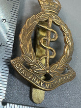 Load image into Gallery viewer, Original WW1 / WW2 British Army RAMC Royal Army Medical Corps Cap Badge
