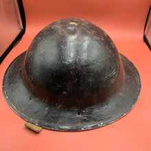 Load image into Gallery viewer, Original WW2 Mk2 British Army Brodie Combat Helmet &amp; Liner Set
