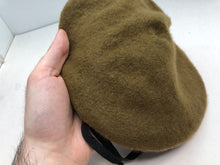 Charger l&#39;image dans la galerie, Genuine British Army Guards Regiment Khaki Regimental Beret Hat - Size 56cm
