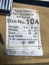 Load image into Gallery viewer, Genuine British Army Battledress Trousers - Size 10A - 37&quot; Waist - The Militaria Shop
