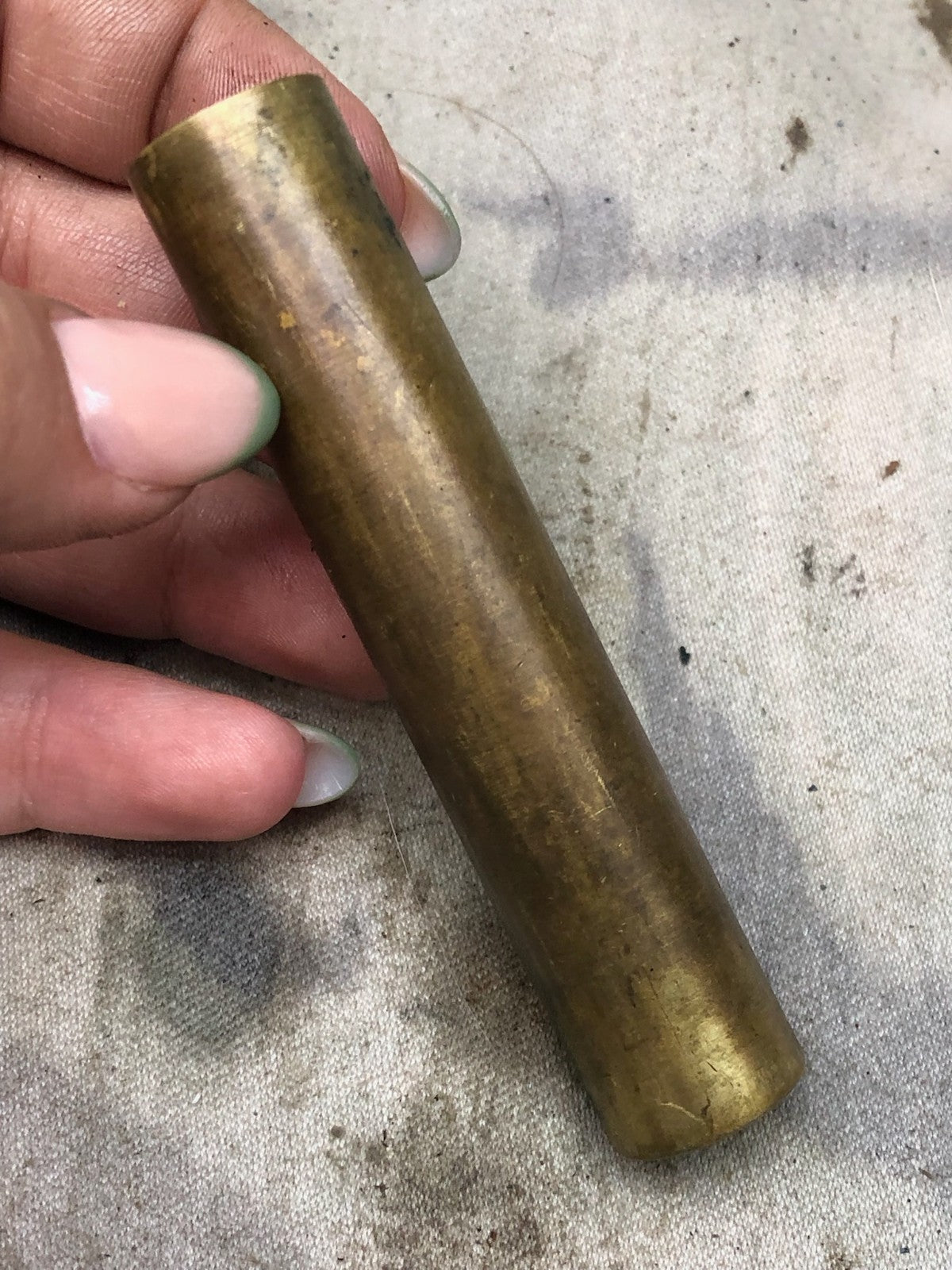 Original WW1 British Army SMLE Enfield Brass Oil Bottle - EFD Marked - The Militaria Shop