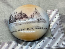 Load image into Gallery viewer, Original Crested China Ware Royal Yacht Club Button - COWES - Isle of Wight
