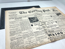 Load image into Gallery viewer, Original WW2 British Newspaper Channel Islands Occupation Jersey - May 1941
