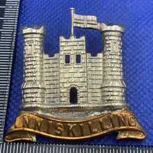 Load image into Gallery viewer, Original WW2 British Army 5th Royal Inniskilling Dragoon Guards Cap Badge
