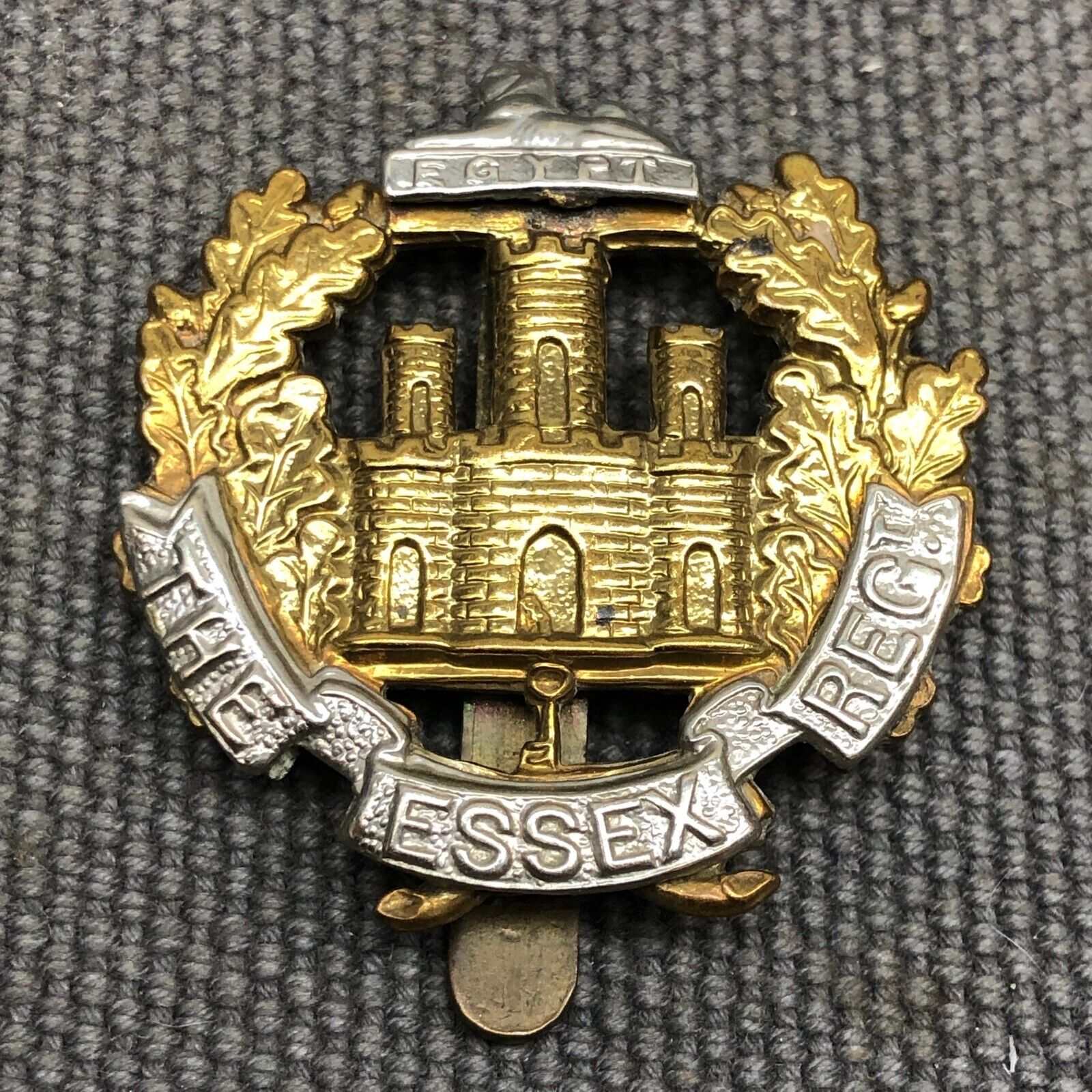 Original WW2 British Army Cap Badge - Essex Regiment - The Militaria Shop