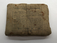 Load image into Gallery viewer, Original WW2 British Army Field Dressing 1943 Dated
