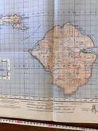 Original WW2 British Army GSGS Map of Scotland - Cuillins, Rhum & Canna - The Militaria Shop