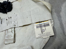 Load image into Gallery viewer, Original WW2 British Royal Navy Wash Roll / Sewing Set + Navy Buttons
