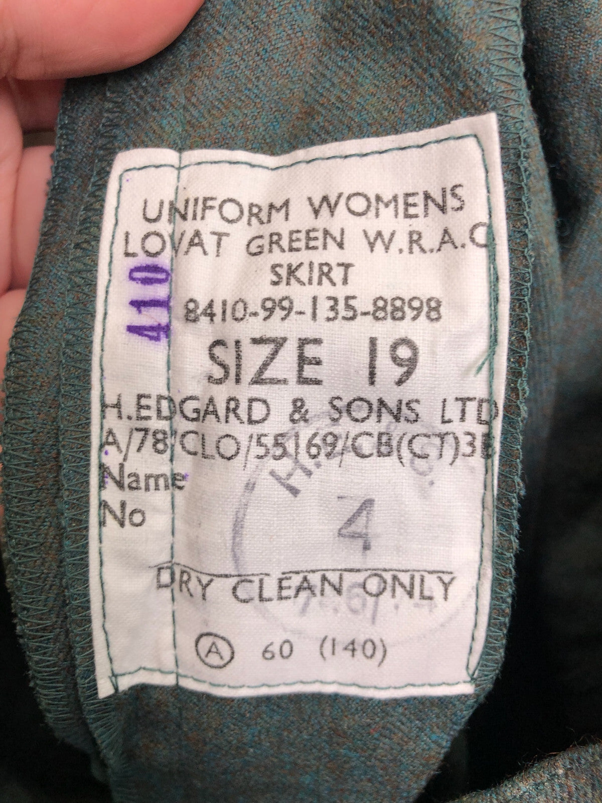 British Army Women's Skirt Lovat Green - Size 26" Waist - The Militaria Shop