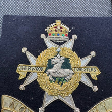 Load image into Gallery viewer, British Army Bullion Embroidered Blazer Badge - Notts &amp; Derby Sherwood Foresters
