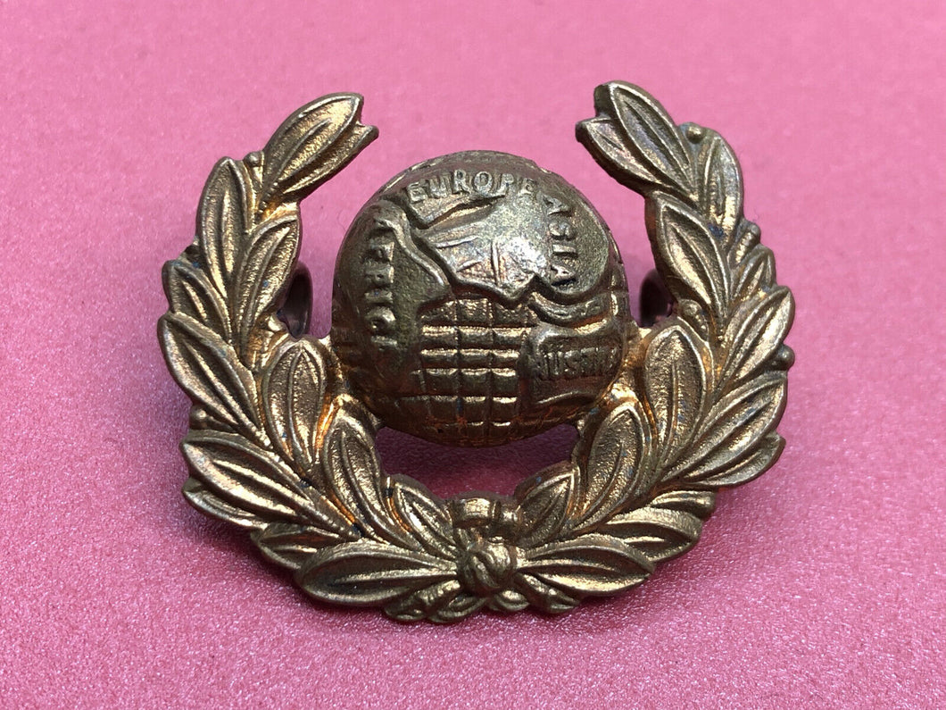 Original WW2 British Royal Navy Collar Badge - Royal Marines