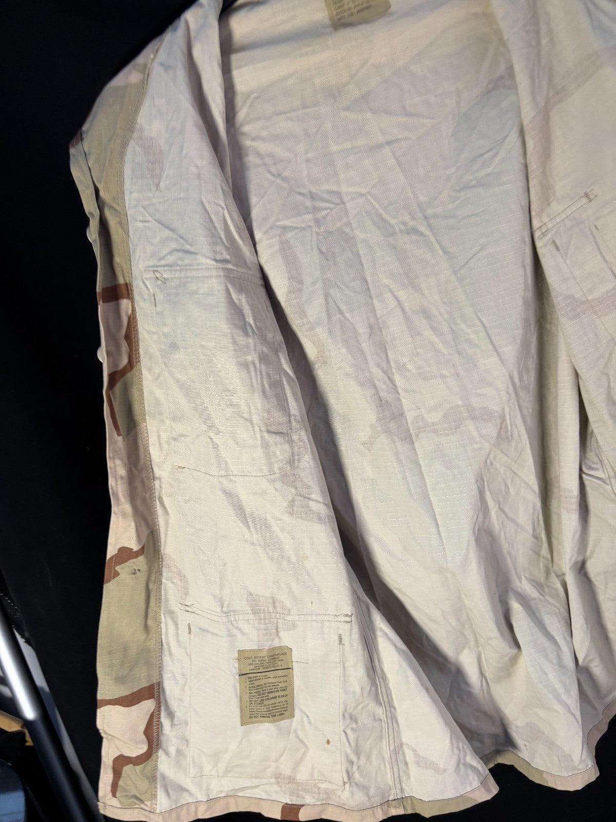 Gulf War US Army DCU Camouflaged Combat Field Coat/Jacket - Medium/X-Long - The Militaria Shop