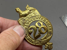 Load image into Gallery viewer, Original British Army - 28th North Gloucestershire Regiment Glengarry Badge
