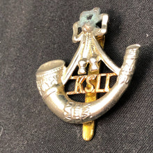 Load image into Gallery viewer, Original British Army Cap Badge - King&#39;s Shropshire Light Infantry - The Militaria Shop
