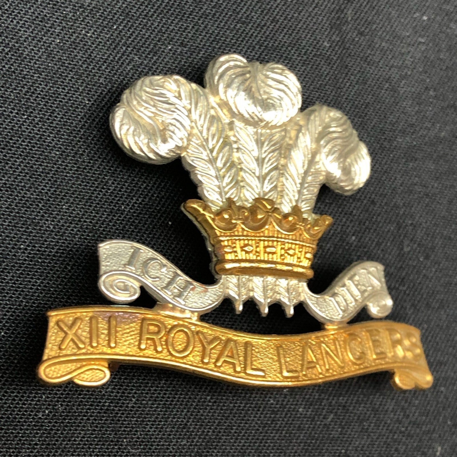 Original WW1 British Army Cap Badge - 12th Royal Lancers Cap Badge - The Militaria Shop