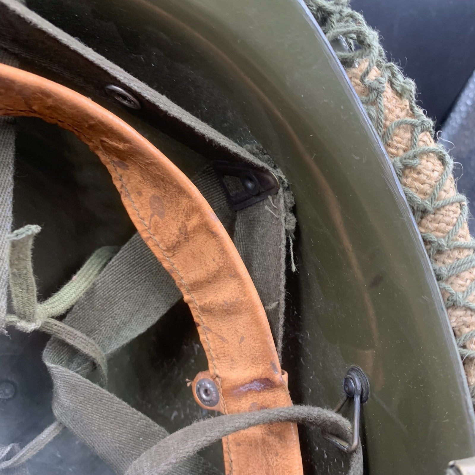 Genuine Dutch Army M53 Euroclone of US M1 Camouflaged Helmet & Liner Set - The Militaria Shop