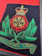 Load image into Gallery viewer, British Army Bullion Embroidered Blazer Badge - Intelligence Corps
