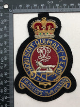 Lade das Bild in den Galerie-Viewer, British Army Bullion Embroidered Blazer Badge - The Queen&#39;s Own Hussars
