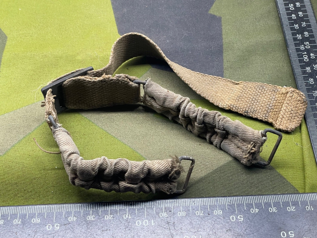 Original WW2 British Army Combat Helmet Elasticated Chinstrap - The Militaria Shop
