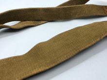 Load image into Gallery viewer, Original WW2 British Army Tan Webbing Shoulder Strap 37 Pattern - 1941 Dated
