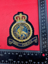 Load image into Gallery viewer, British RAF Royal Air Force Transport Command Bullion Embroidered Blazer Badge
