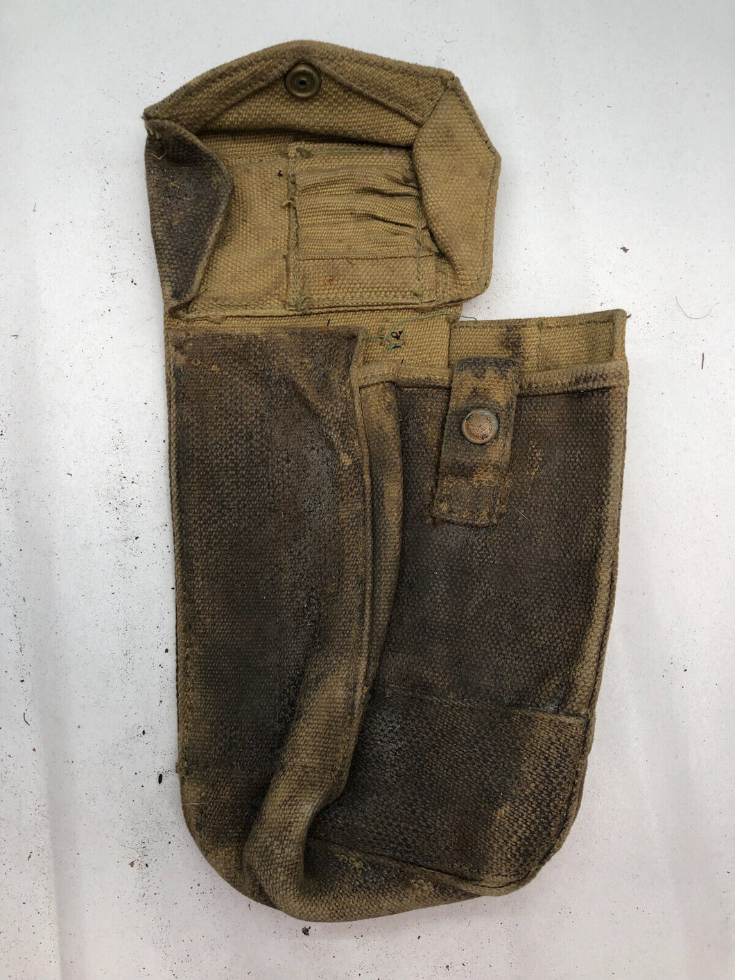 Original WW2 Canadian Army 37 Pattern Bren Pouch - Used Condition