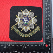 Load image into Gallery viewer, British Army Bullion Embroidered Blazer Badge - Bedfordshire &amp; Hertfordshire Reg
