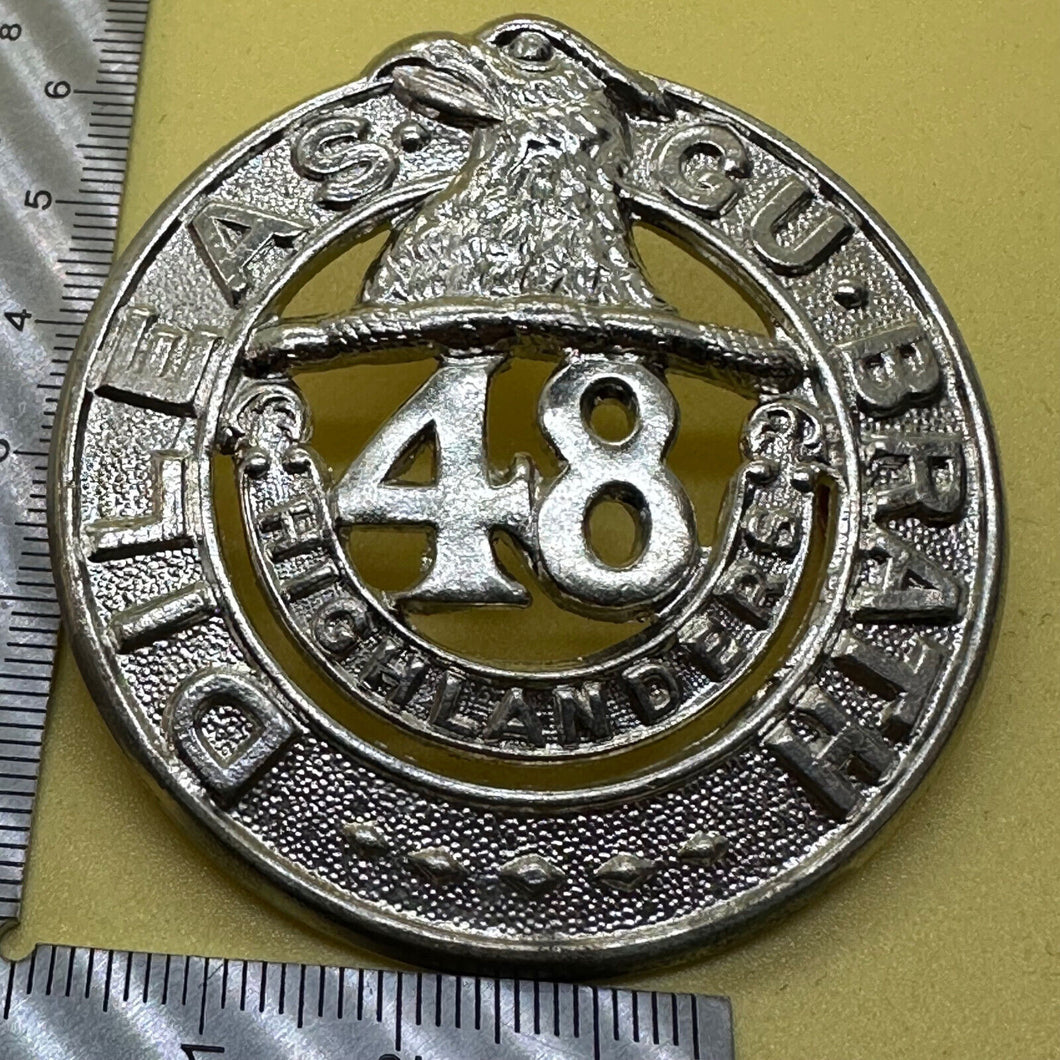 Canadian 48th Highlanders Regiment - British Army Cap Badge