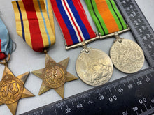 Load image into Gallery viewer, Original Group of WW2 British Army Service Medals, Italy Africa 39/45 War Defenc
