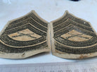 Pair of USMC United States Marine Corps Army Rank Chevrons - Gunnery Sergeant - The Militaria Shop