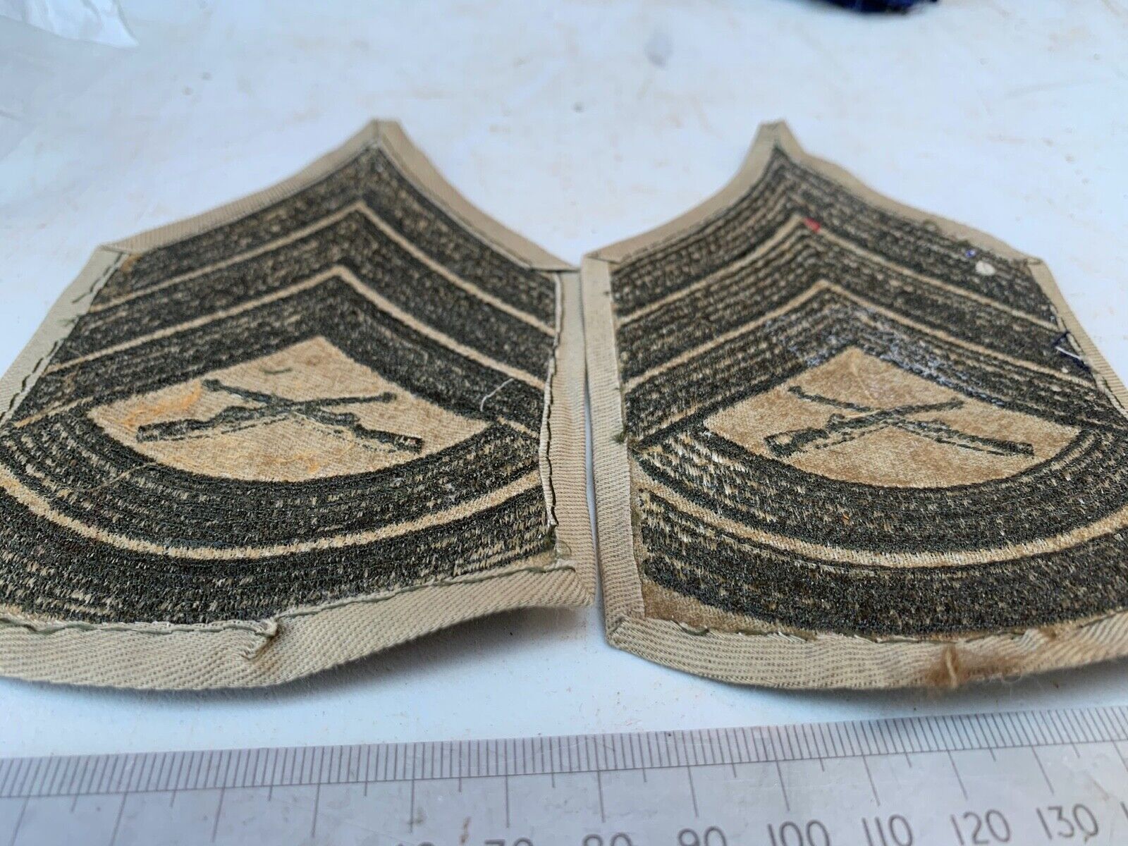 Pair of USMC United States Marine Corps Army Rank Chevrons - Gunnery Sergeant - The Militaria Shop