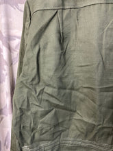 Load image into Gallery viewer, Original Bulgarian Army Soviet Era Olive Green Combat Shirt - Star Buttons - 44&quot;
