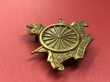 Load image into Gallery viewer, Original WW1 British Army Army Cyclist Corps Non Voided Cap Badge
