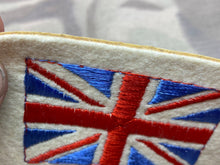 Load image into Gallery viewer, Original Vintage British Union Jack Cloth Sewn Shoulder Badge - Stick Backed
