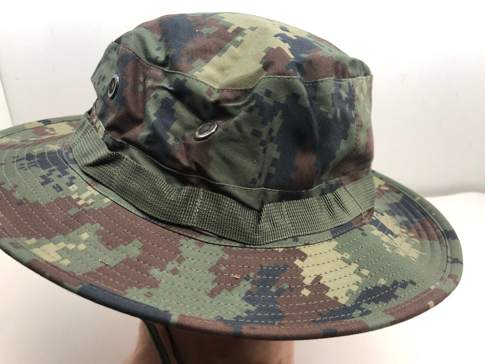 Genuine US Army Digital Jungle Camouflage Boonie Sun Hat Type II - Size 8 1/2 - The Militaria Shop